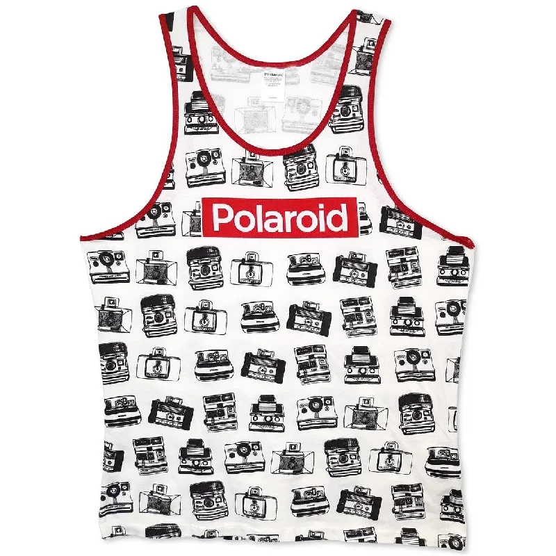 Changes Men's Polaroid Printed Tank White Size X-Large