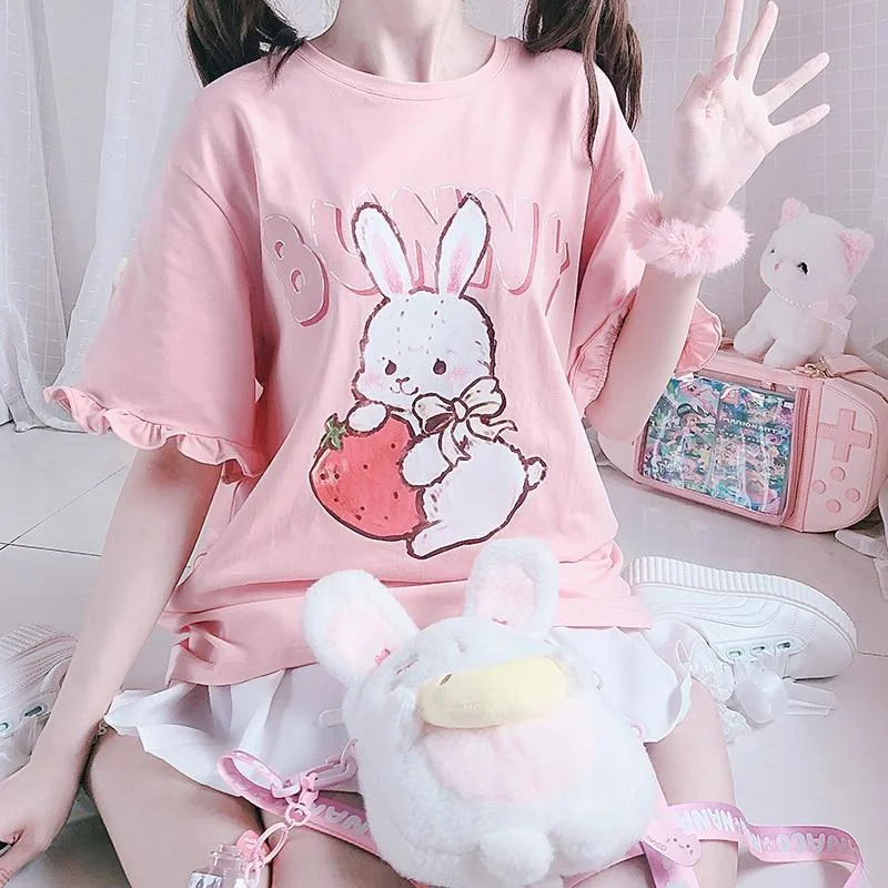 casual women's T-shirtsStrawbunny Oversized Tee