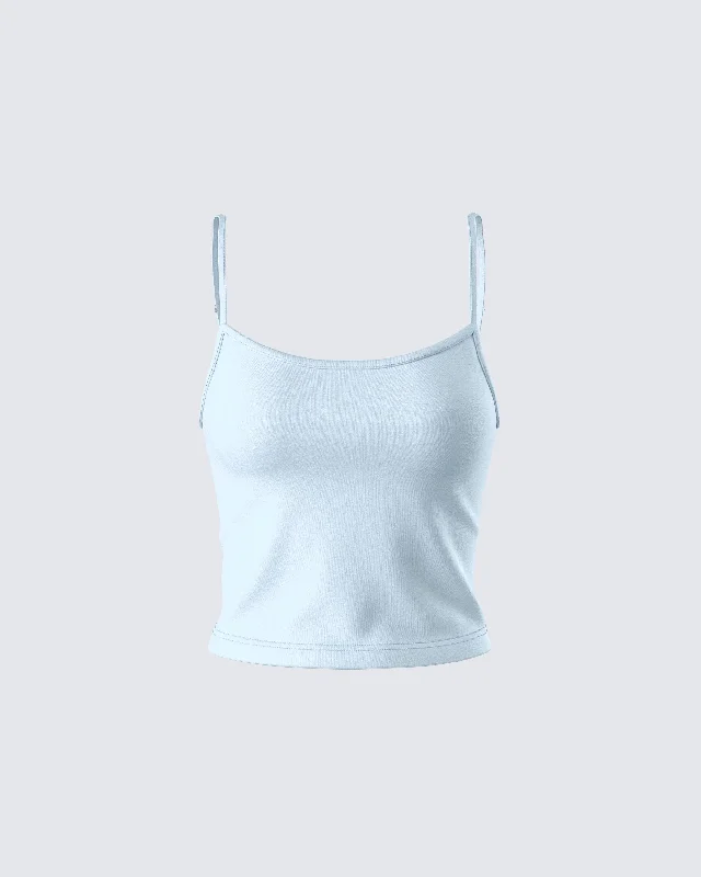 Bri Blue Cami Tank Top