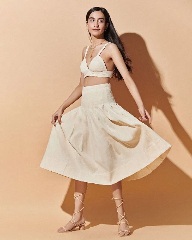 women's warm party skirtsOff White Bralette And Skirt Co Ord