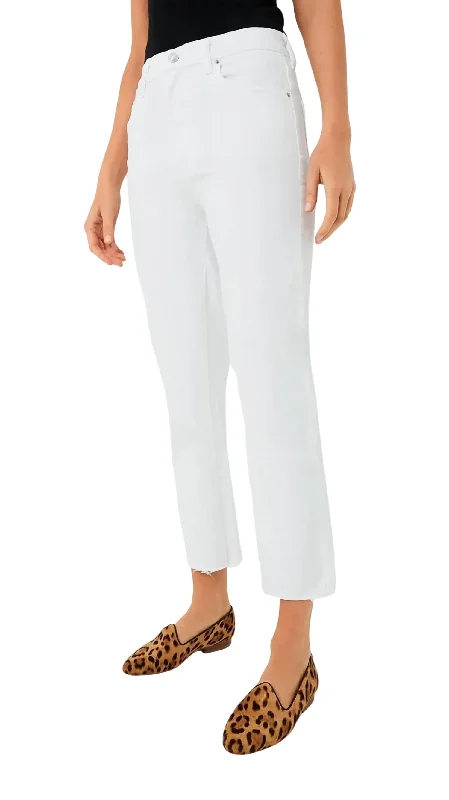 women's denim jeans for a casual FridayFray Jeans In White