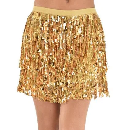 women's classic chiffon skirtsAdult Gold Sparkle Sequin Skirt | 1 ct