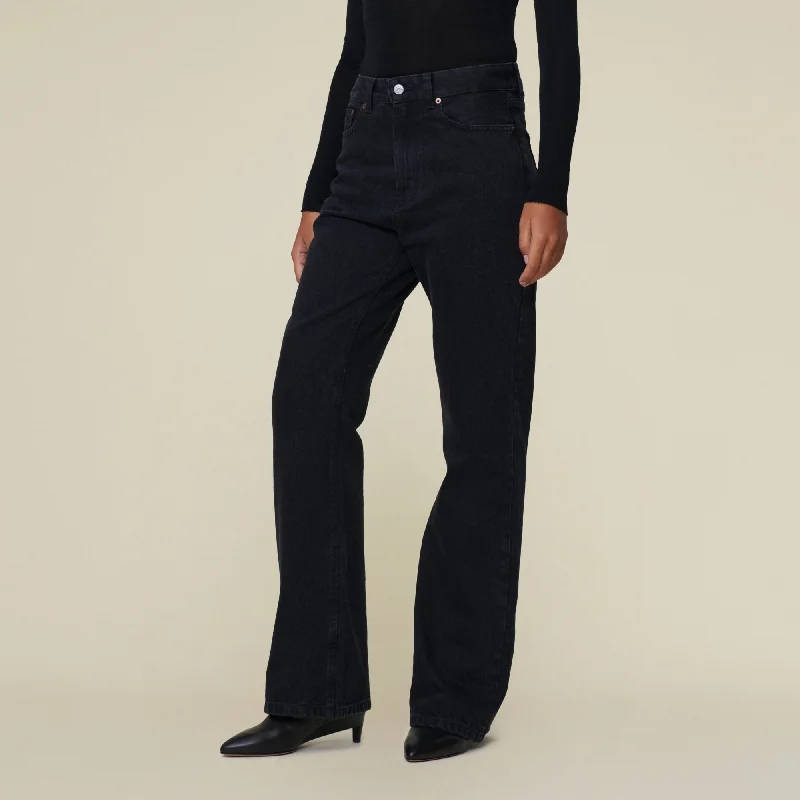 women's relaxed-fit denim jeansNinette Main Black - High Rise Flare