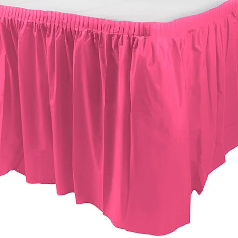 women's everyday casual skirtsBright Pink Table Skirt | 1ct, 29" x 168"