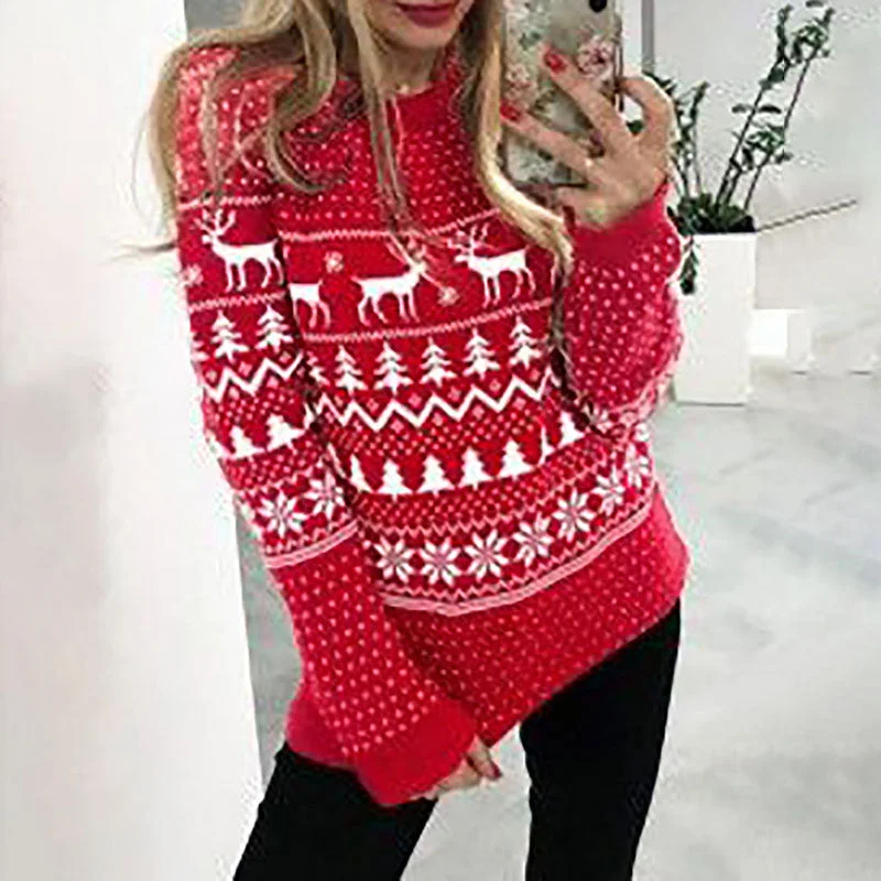 women's long sleeve tops with trendy patternsJulia Fashion - Women Fashion Casual Long Sleeve Pullovers Tops