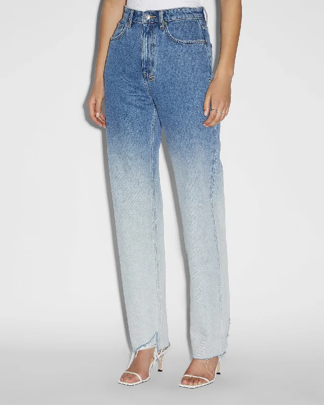 women's denim jeans with distressed back pocketsPLAYBACK GLACIER