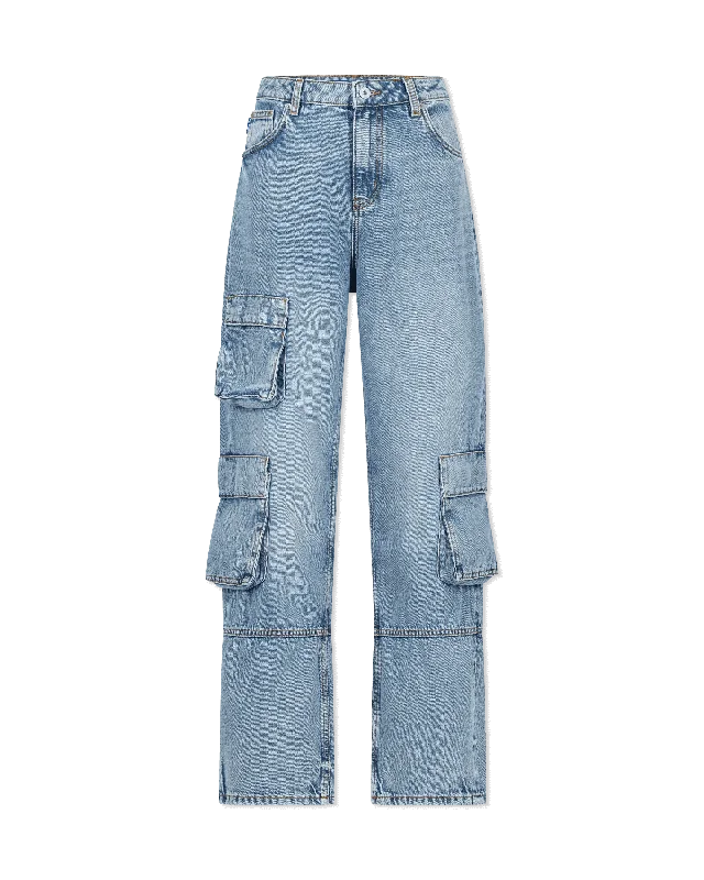 women's denim jeans for a bohemian lookLeni 1-B Cargo Jeans