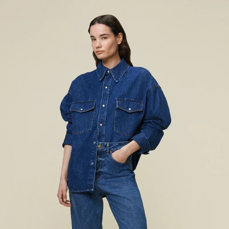 women's grey denim jeansMia Shirt Jackson Stonewash - Shirt