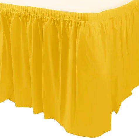 women's loungewear dressy skirtsYellow Sunshine Table Skirt | 1ct, 29" x 168"