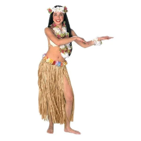 women's silk skirtsNatural Luau Hula Skirt for Adults