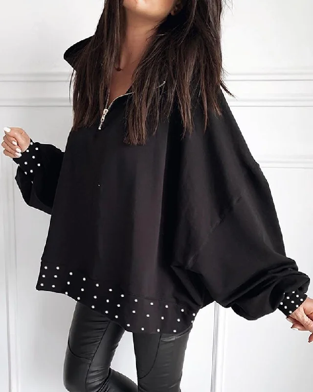 women's long sleeve tops with unique designsJulia Fashion - Women Fashion Long Sleeve Casual Tops