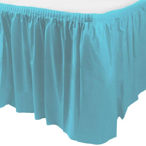 women's pajama-style formal skirtsCaribbean Blue Table Skirt | 1ct