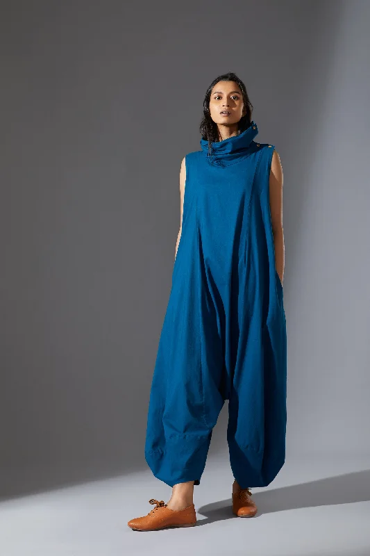 women's jumpsuits for travelMATI SUGA JUMPSUIT - AW BLUE