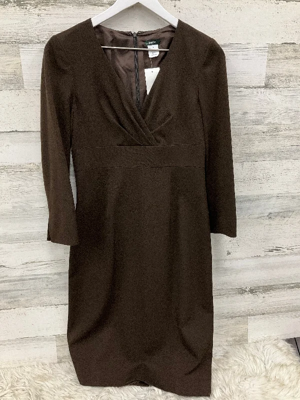 stylish midi dressesDress Casual Midi By J. Crew In Brown, Size: Xs