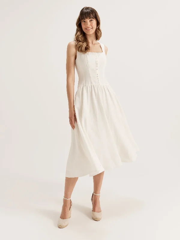 midi dresses with buttonsCoralli Midi Dress