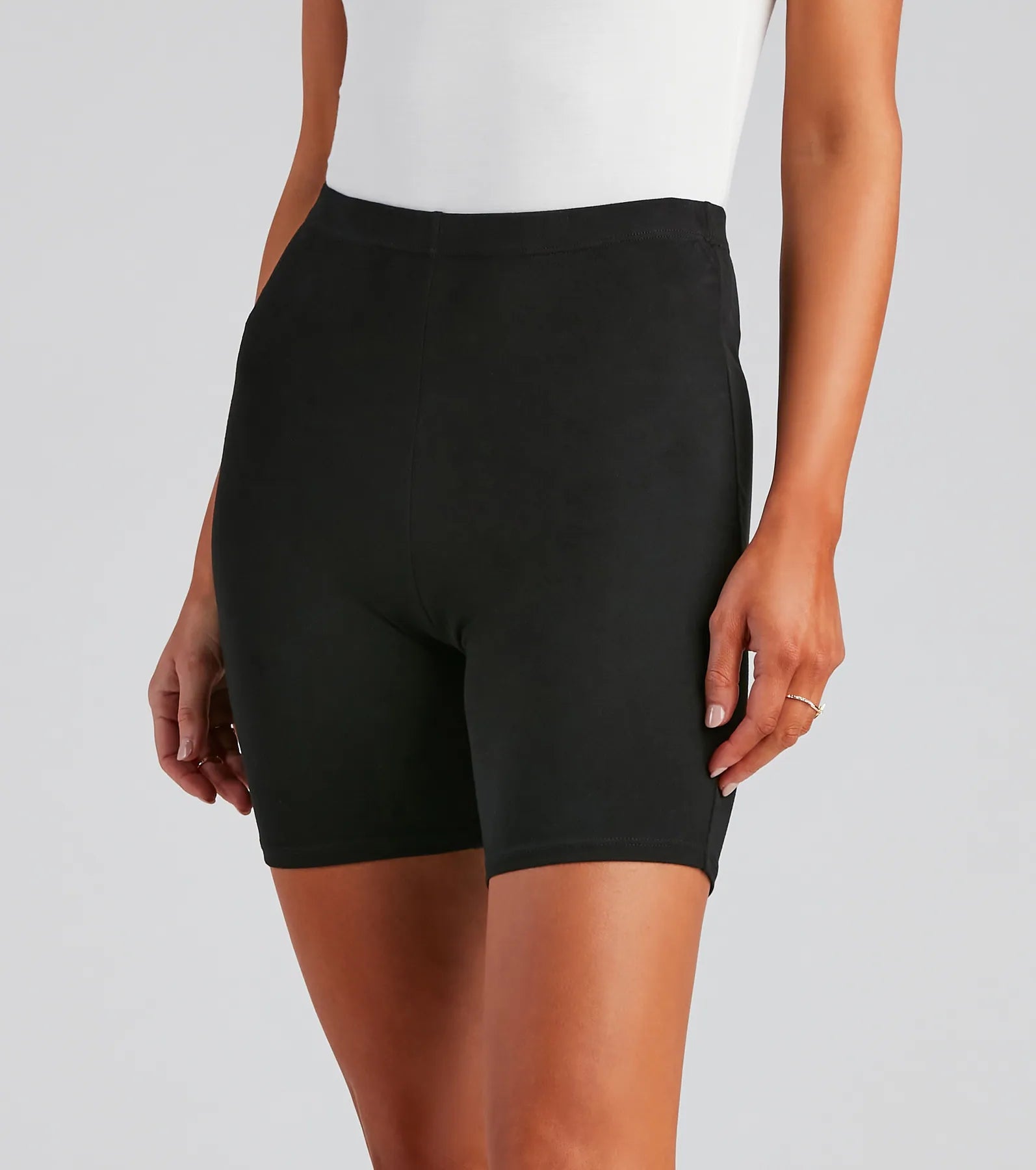 women's petite shortsMust-Have Basic Biker Shorts