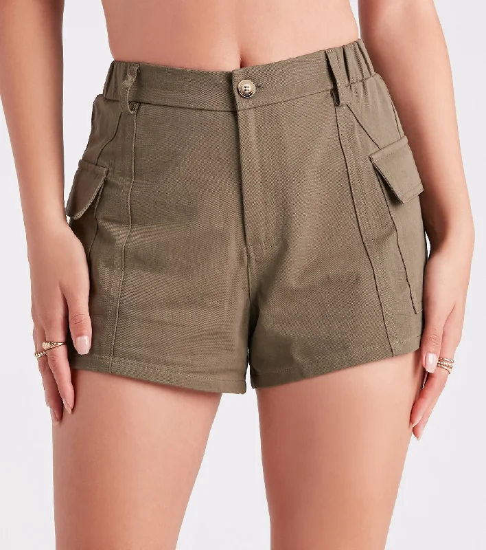 women's moisture-wicking shortsCan't Go Without Cargo Twill Shorts