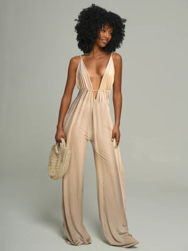 women's jumpsuits for curve-hugging stylesPlunge Cami Jumpsuit