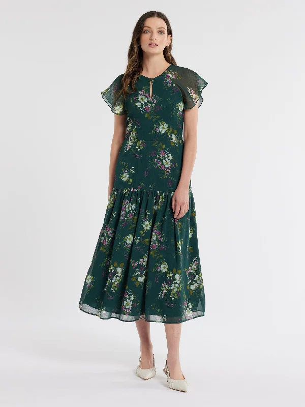 velvet midi dressesWoodland Bloom Midi Dress