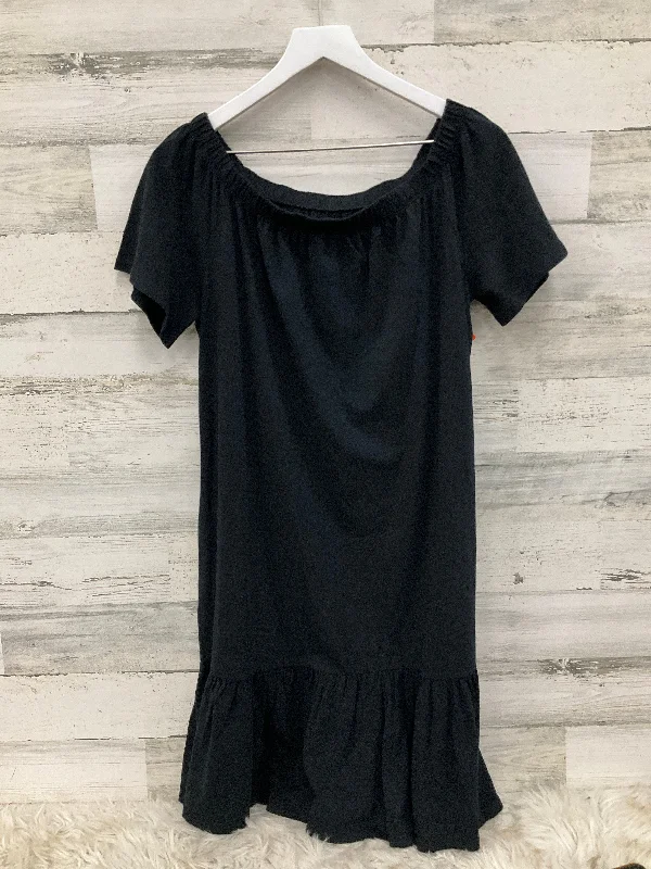 midi dresses with pockets and sleevesDress Casual Midi By Lands End In Black, Size: S