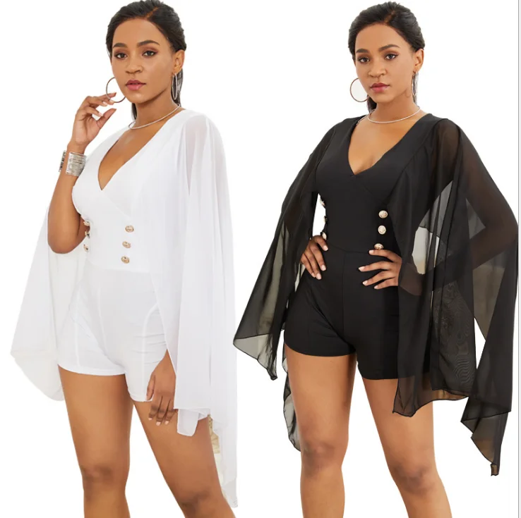 women's jumpsuits with off-the-shoulder necksV-neck jumpsuit