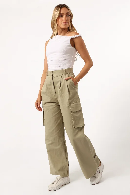 women's travel pantsAimee Cargo Pant - Khaki