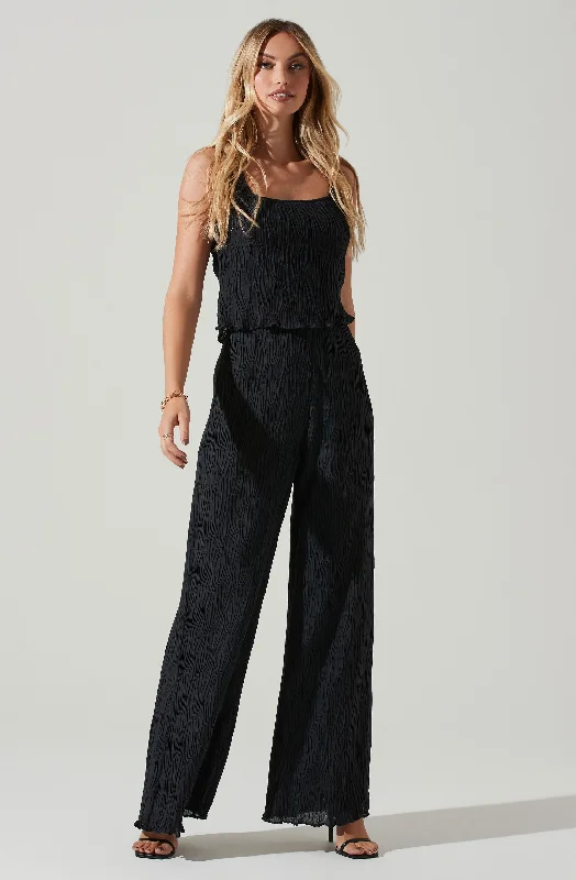 women's zipper pantsJanesa Wide Leg Pants