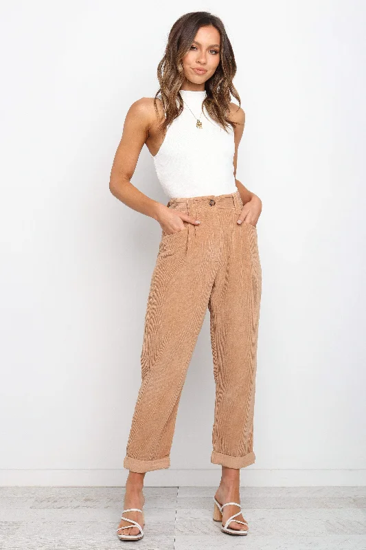 women's low-slung pantsTalaren Cord Pant - Beige