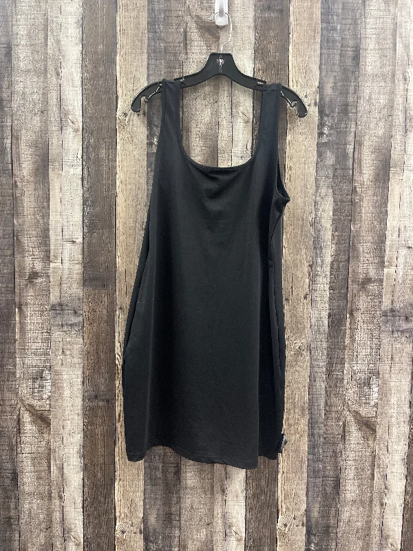 women's satin dressesBlack Dress Casual Short Shein, Size 3x