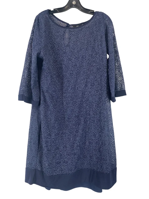 women's limited-edition dressesDress Casual Short By Nina Leonard In Navy, Size: Xl