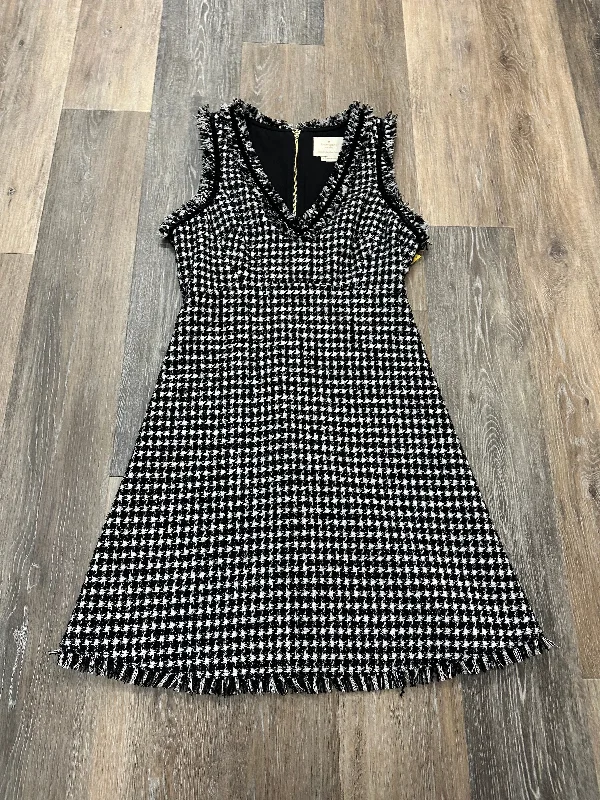 women's unique dressesDress Designer By Kate Spade In Black & White, Size: 2