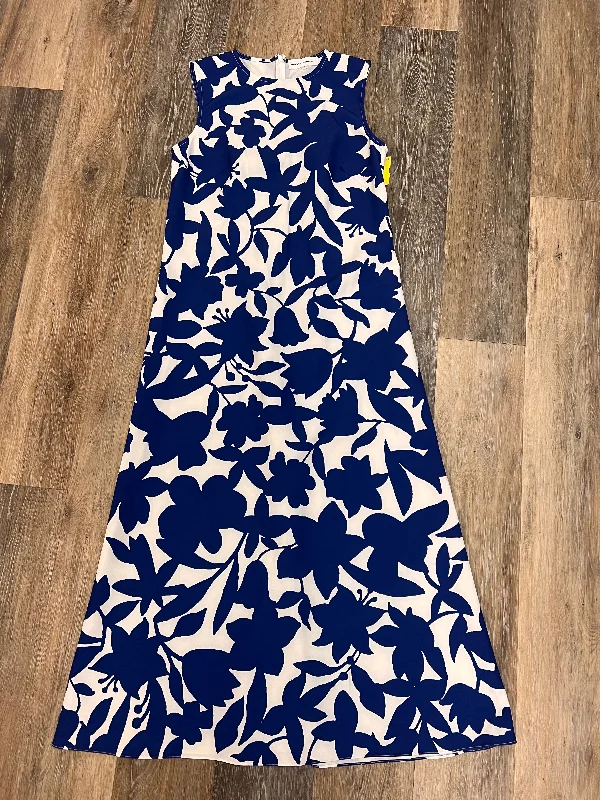 women's unique dressesDress Designer By Molly Moorkamp In Blue & White, Size: 2