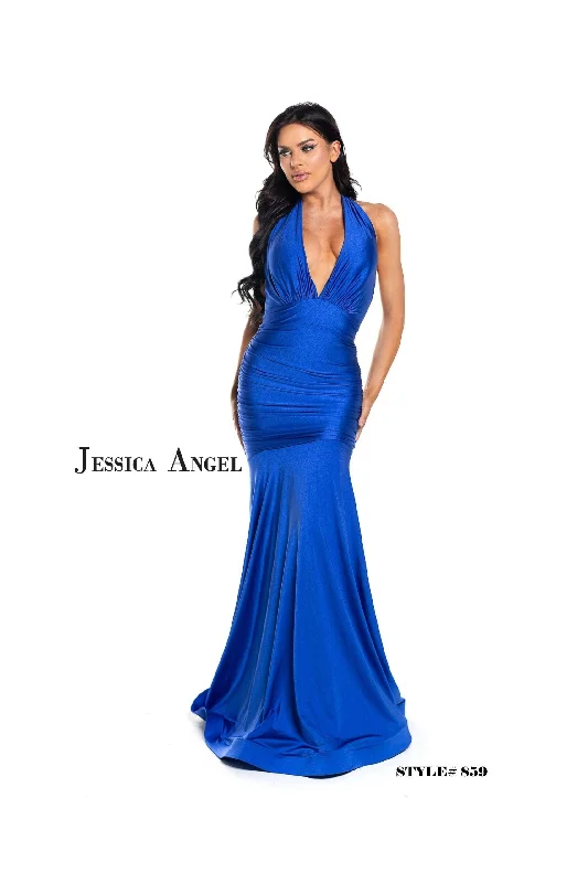 Formal Dress for Sports AwardsJessica Angel Halter Long Formal Dress 859