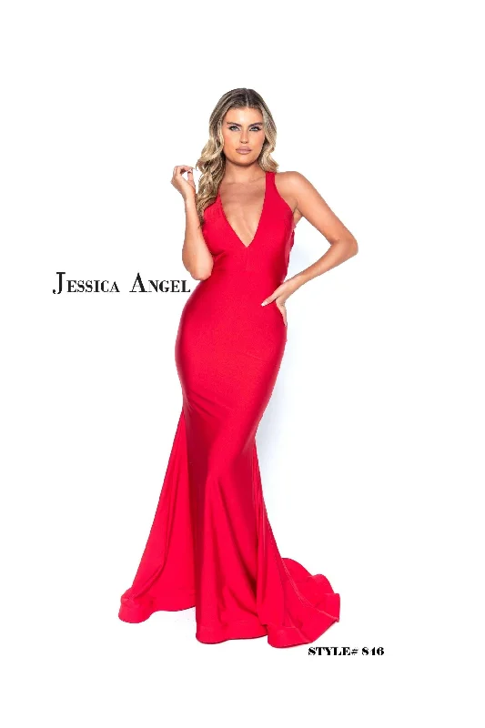 Formal Dress for ConcertsJessica Angel Halter Long Formal Dress 846