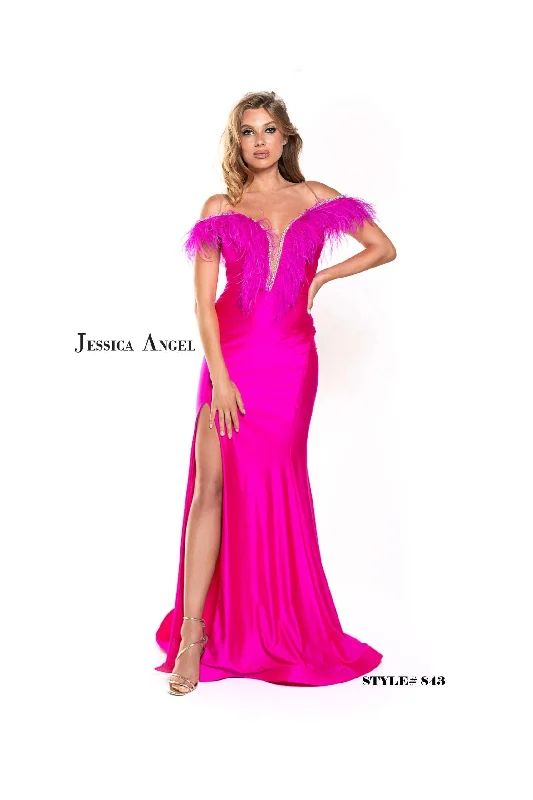 Formal Dress for Historical ReenactmentsJessica Angel Off Shoulder Long Formal Dress 843