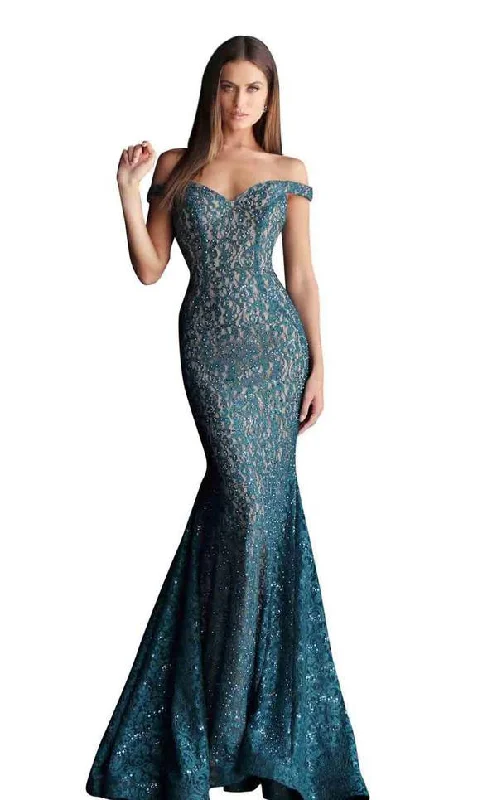 Formal Dress for Black-Tie Optional EventsJovani 64521 Long Off Shoulder Formal Dress