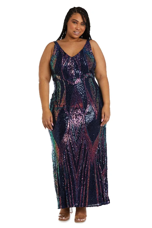 Formal Dress for Bar MitzvahsNightway Long Plus Size Formal Dress 22089W