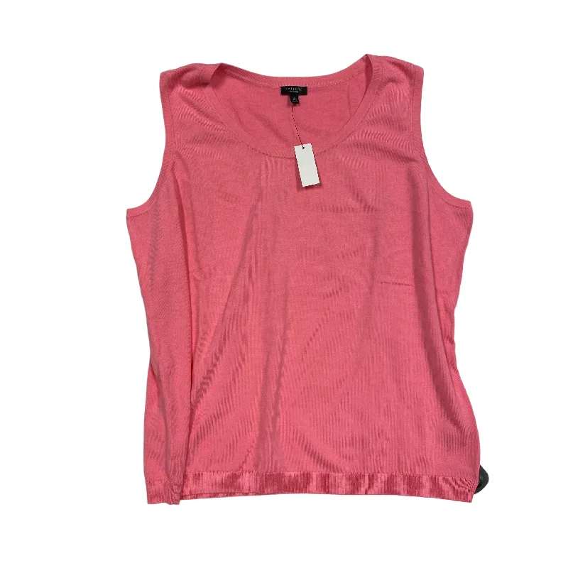 women's tops for glamorous eveningsPink Top Sleeveless Talbots, Size 2x