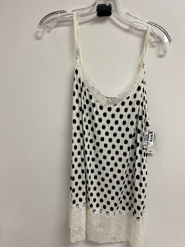 cozy women's tops for fall and winterPolkadot Pattern Top Sleeveless Lane Bryant, Size 1x