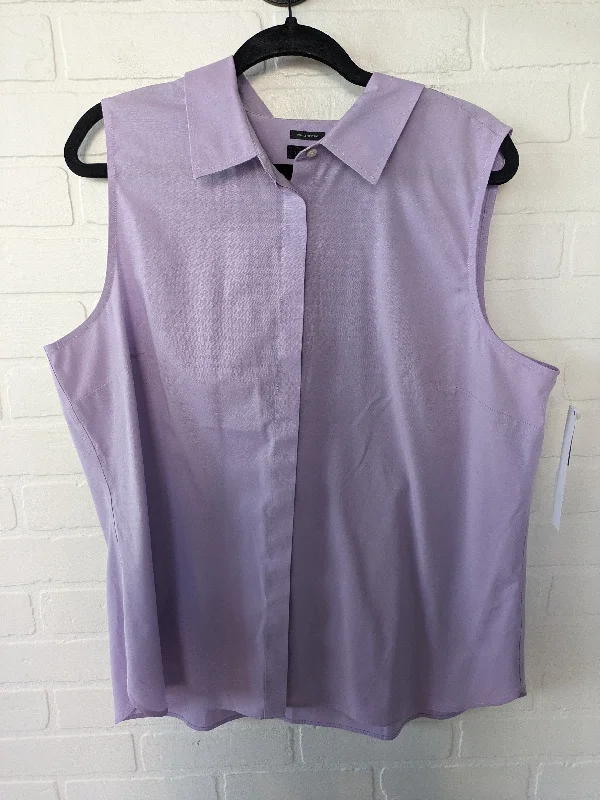 women's tops for those who want to stay on top of the latest fashion trends and wear pieces that are both stylish and on-trendPurple Top Sleeveless Talbots, Size 1x