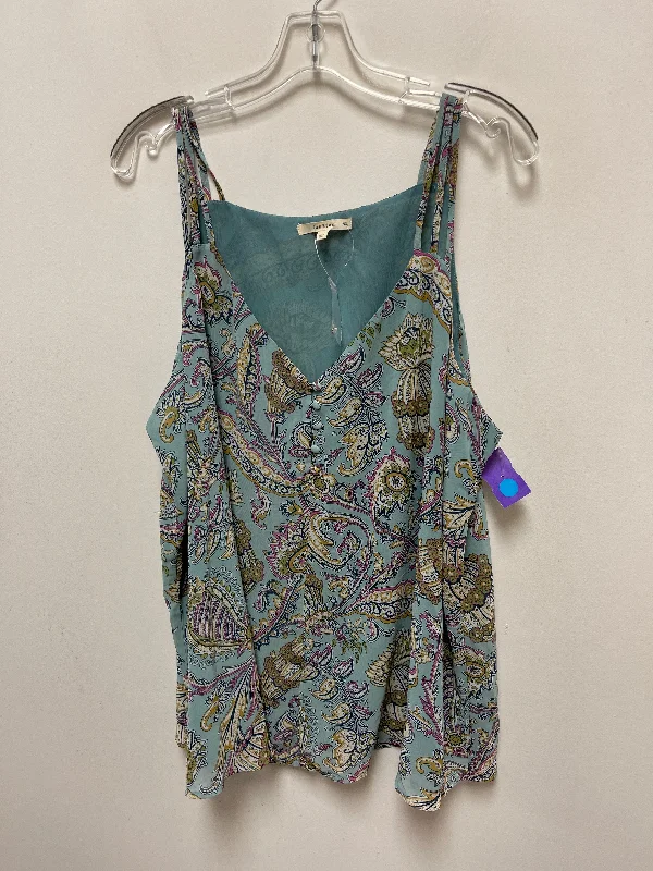 women's tops for those who want to show off their figure in a flattering wayTeal Top Sleeveless Fun 2 Fun, Size 2x