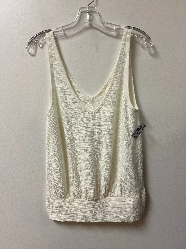 luxury women's topsTop Sleeveless By Anthropologie In Cream, Size: S