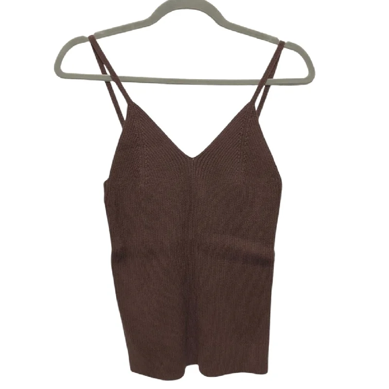 women's tops for mixing and matching with different bottomsTop Sleeveless By Gap In Brown, Size: M