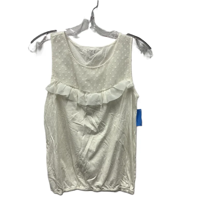 women's tops for those who want to elevate their everyday wear with chic and elegant piecesTop Sleeveless By Loft In White, Size: S