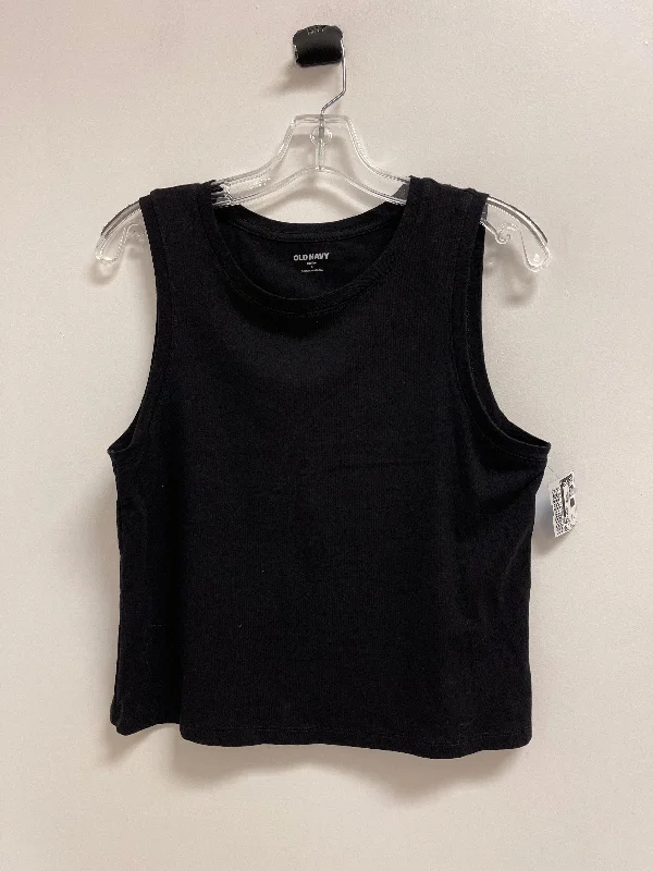 women's tops for those who want to elevate their everyday wear with chic and elegant piecesTop Sleeveless By Old Navy In Black, Size: L