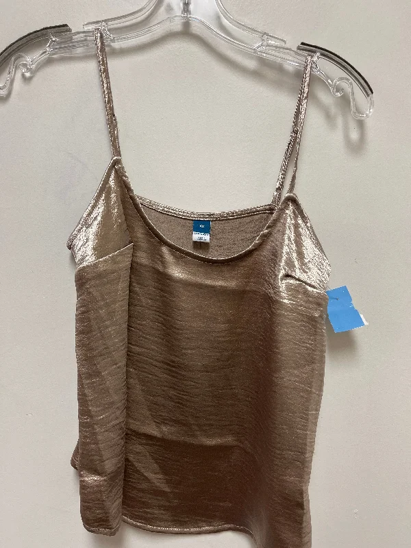 elegant women's topsTop Sleeveless By Old Navy In Gold, Size: Xs