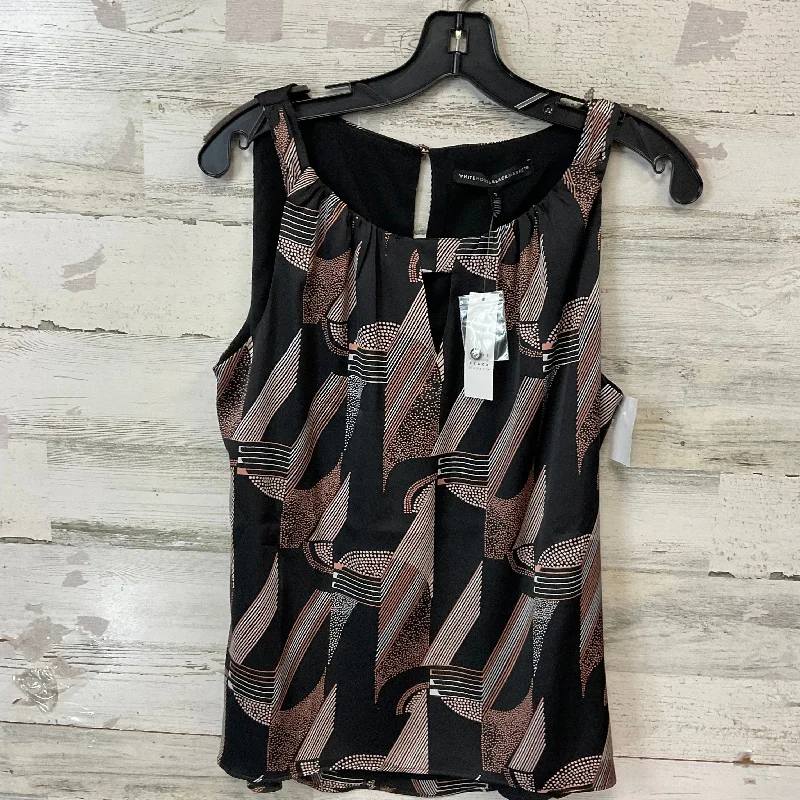 women's tops with flutter sleevesTop Sleeveless By White House Black Market In Brown, Size: S