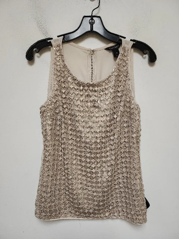 women's tops for those who want to wear versatile pieces that can be dressed up or downTop Sleeveless By White House Black Market In Tan, Size: Xs