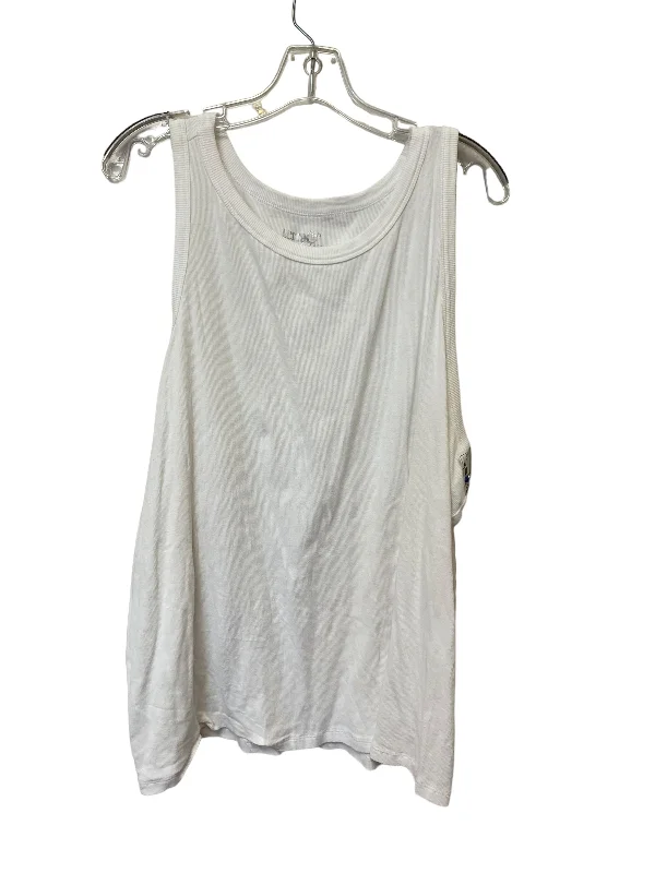 women's tops for those who want to create stylish and put-together outfits without spending a fortuneWhite Top Sleeveless Terra & Sky, Size 4x