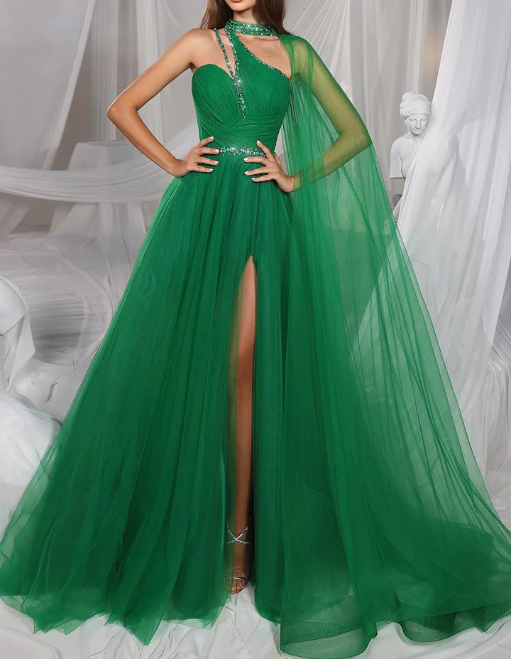 prom dress style guidesA-Line/Princess Halter Floor-Length Prom Dresses